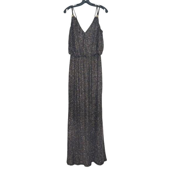 Calvin Klein Dress Whimsigoth Minimalist Glam Boho Maxi Prom Formal Black 10 - Picture 1 of 6
